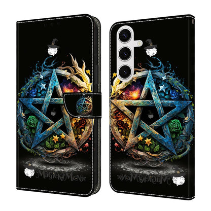 For Samsung Galaxy S26+ Wallet Case Foldable Stand Pattern Printing Leather Flip Phone Cover