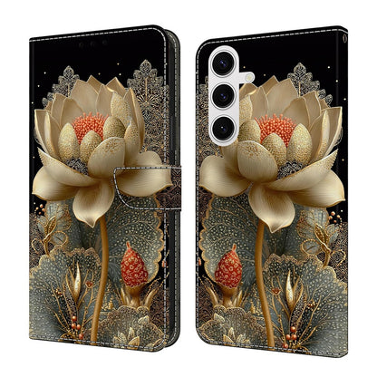 For Samsung Galaxy S26+ Wallet Case Foldable Stand Pattern Printing Leather Flip Phone Cover