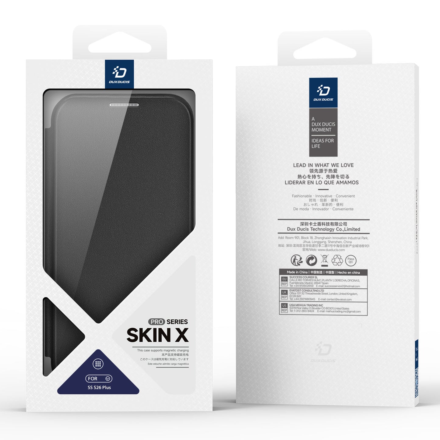DUX DUCIS For Samsung Galaxy S26+ Magnetic Case  Skin X Pro Series Flip Leather Cover