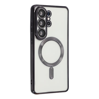 For Samsung Galaxy S26 Ultra Magnetic Case CD Veins Glass Lens Guard TPU Phone Back Cover