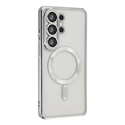 For Samsung Galaxy S26 Ultra Magnetic Case CD Veins Glass Lens Guard TPU Phone Back Cover