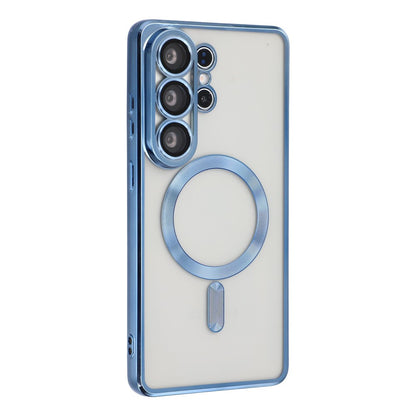 For Samsung Galaxy S26 Ultra Magnetic Case CD Veins Glass Lens Guard TPU Phone Back Cover