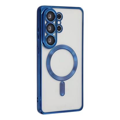 For Samsung Galaxy S26 Ultra Magnetic Case CD Veins Glass Lens Guard TPU Phone Back Cover
