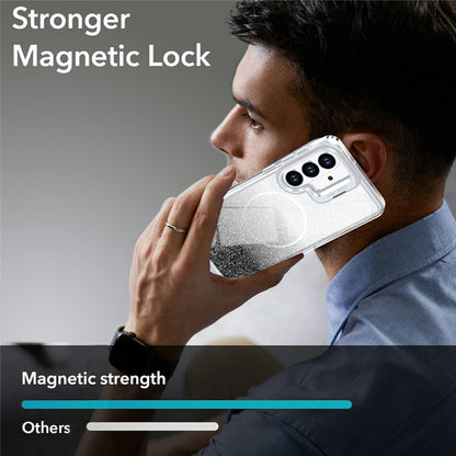 For Samsung Galaxy S26+ Magnetic Case Gradient Glitter Shockproof TPU PC Phone Cover