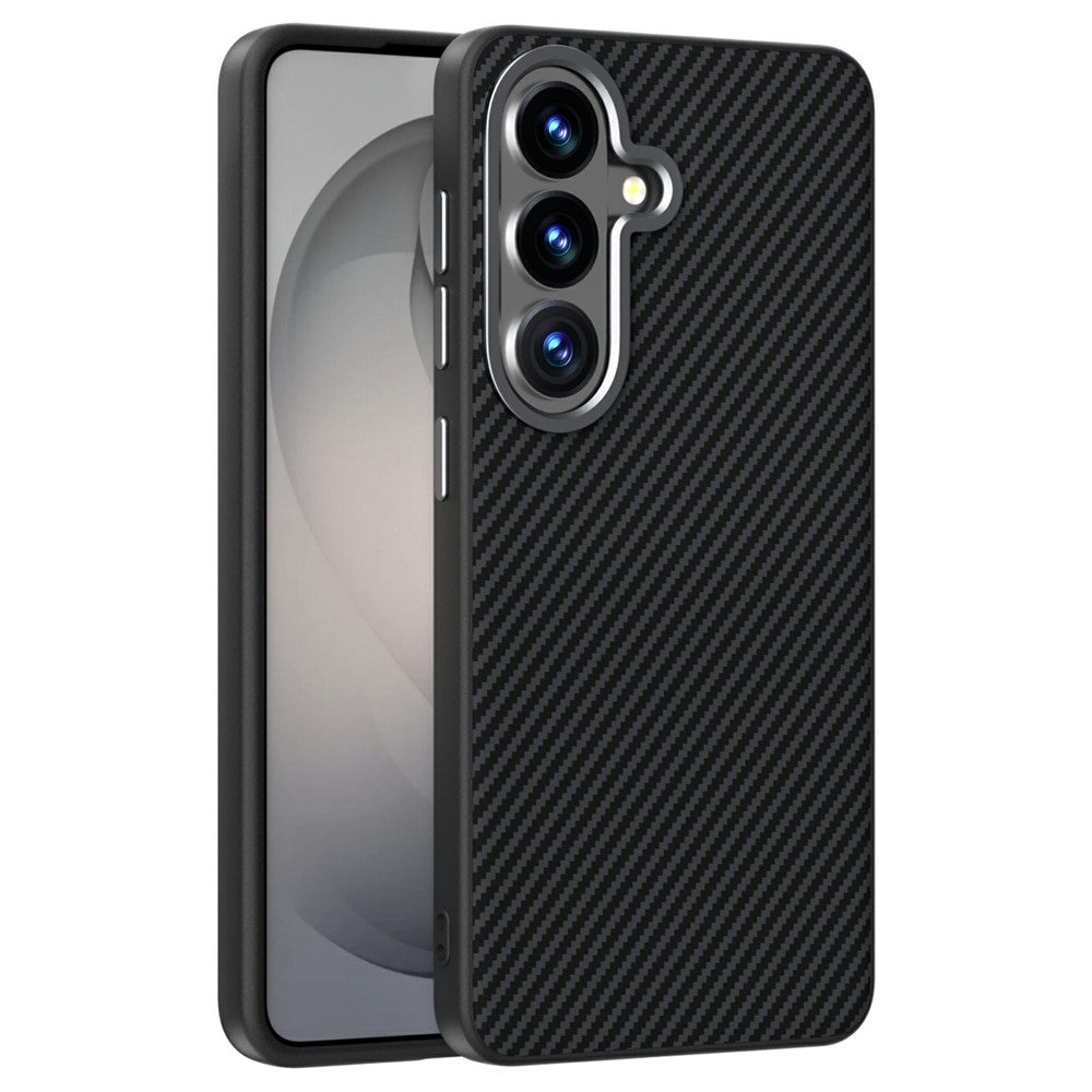 ABEEL For Samsung Galaxy S26+ Magnetic Case Carbon Fiber Texture TPU PC PU Phone Back Cover