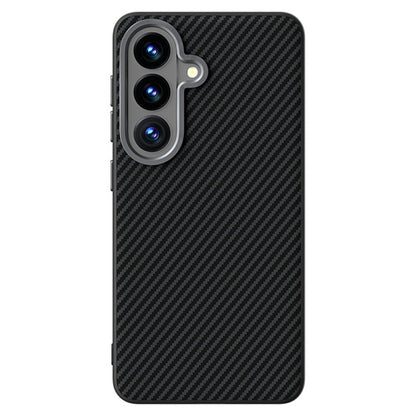 ABEEL For Samsung Galaxy S26+ Magnetic Case Carbon Fiber Texture TPU PC PU Phone Back Cover