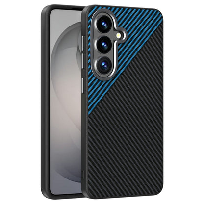 ABEEL For Samsung Galaxy S26+ Magnetic Case Carbon Fiber Texture TPU PC PU Phone Back Cover