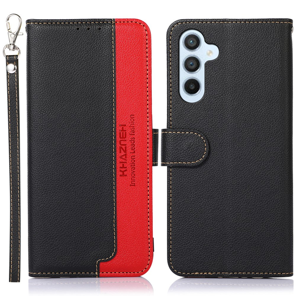 KHAZNEH For Samsung Galaxy S26+ Case RFID Blocking Wallet PU Leather Phone Cover with Strap
