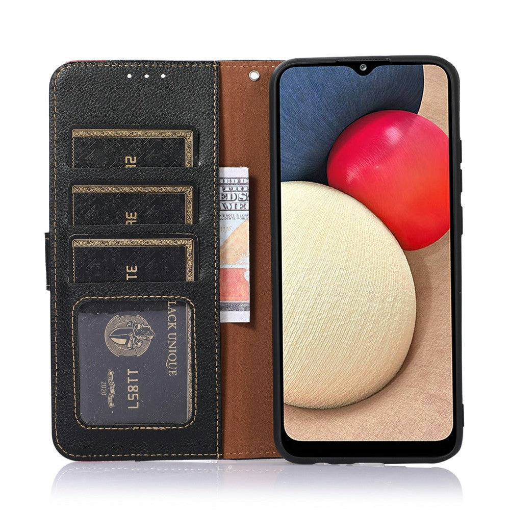 KHAZNEH For Samsung Galaxy S26+ Case RFID Blocking Wallet PU Leather Phone Cover with Strap
