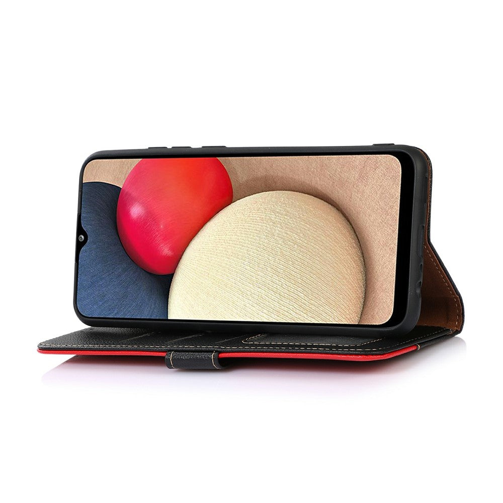 KHAZNEH For Samsung Galaxy S26+ Case RFID Blocking Wallet PU Leather Phone Cover with Strap