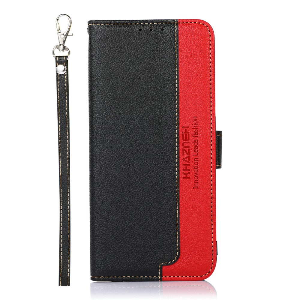 KHAZNEH For Samsung Galaxy S26+ Case RFID Blocking Wallet PU Leather Phone Cover with Strap