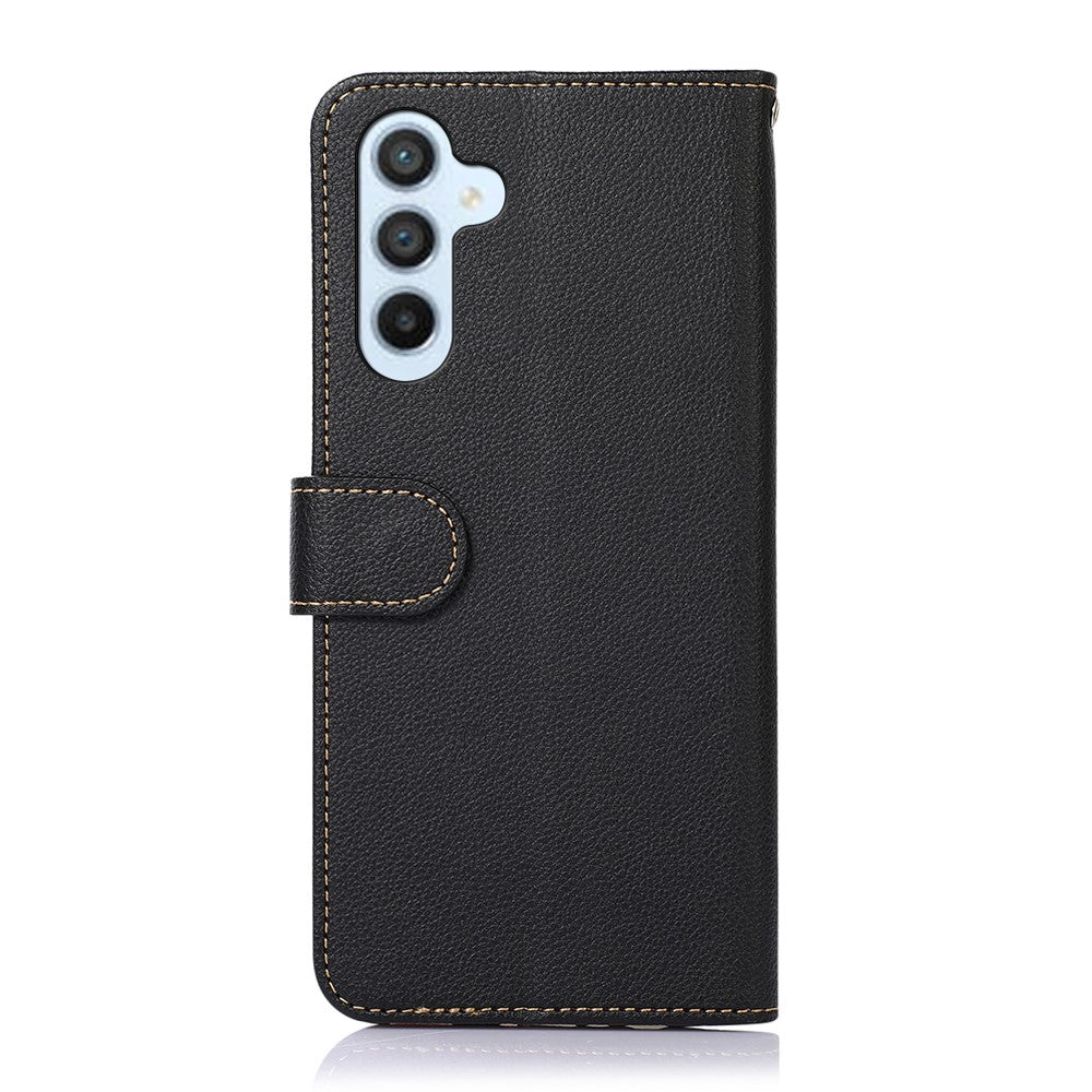 KHAZNEH For Samsung Galaxy S26+ Case RFID Blocking Wallet PU Leather Phone Cover with Strap