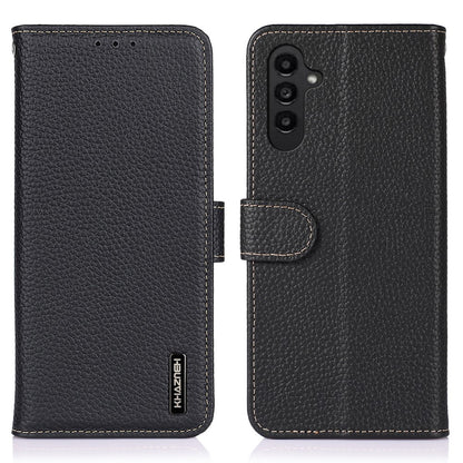 KHAZNEH For Samsung Galaxy S26+ Case Genuine Cow Leather Flip Phone Cover