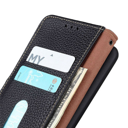 KHAZNEH For Samsung Galaxy S26+ Case Genuine Cow Leather Flip Phone Cover