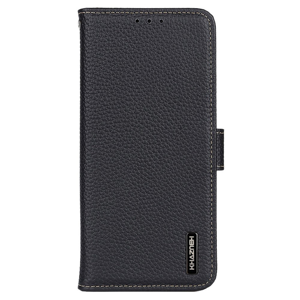 KHAZNEH For Samsung Galaxy S26+ Case Genuine Cow Leather Flip Phone Cover