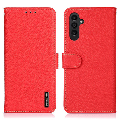 KHAZNEH For Samsung Galaxy S26+ Case Genuine Cow Leather Flip Phone Cover
