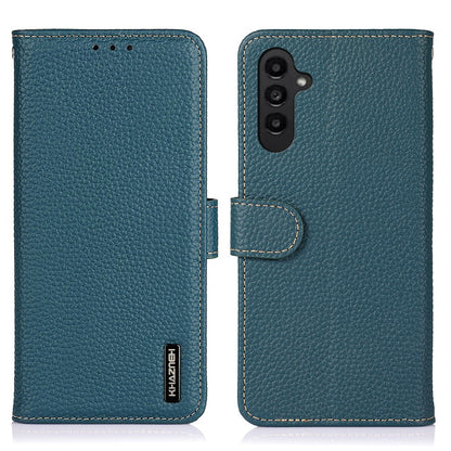KHAZNEH For Samsung Galaxy S26+ Case Genuine Cow Leather Flip Phone Cover