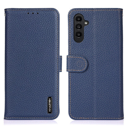 KHAZNEH For Samsung Galaxy S26+ Case Genuine Cow Leather Flip Phone Cover