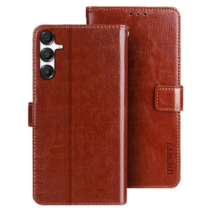 IDEWEI For Samsung Galaxy S26+ Stand Case Crazy Horse Texture Leather Phone Cover