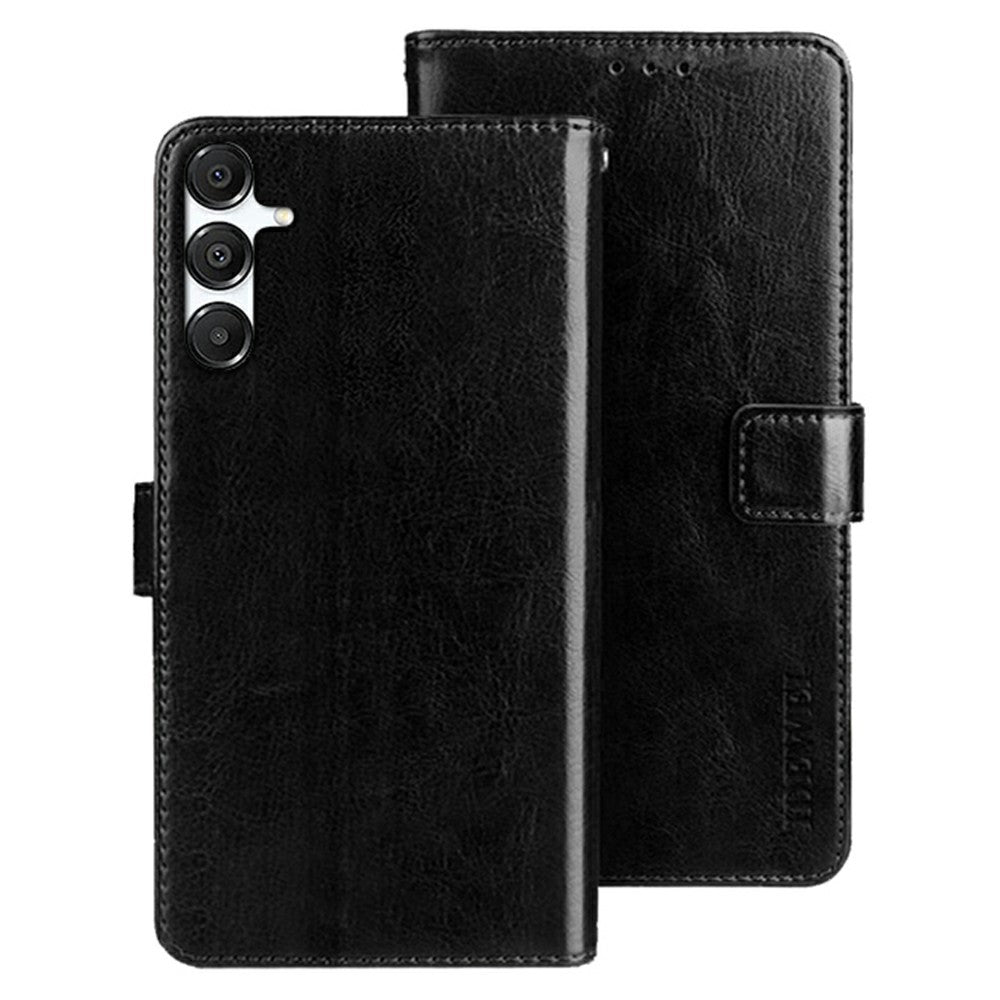 IDEWEI For Samsung Galaxy S26+ Stand Case Crazy Horse Texture Leather Phone Cover