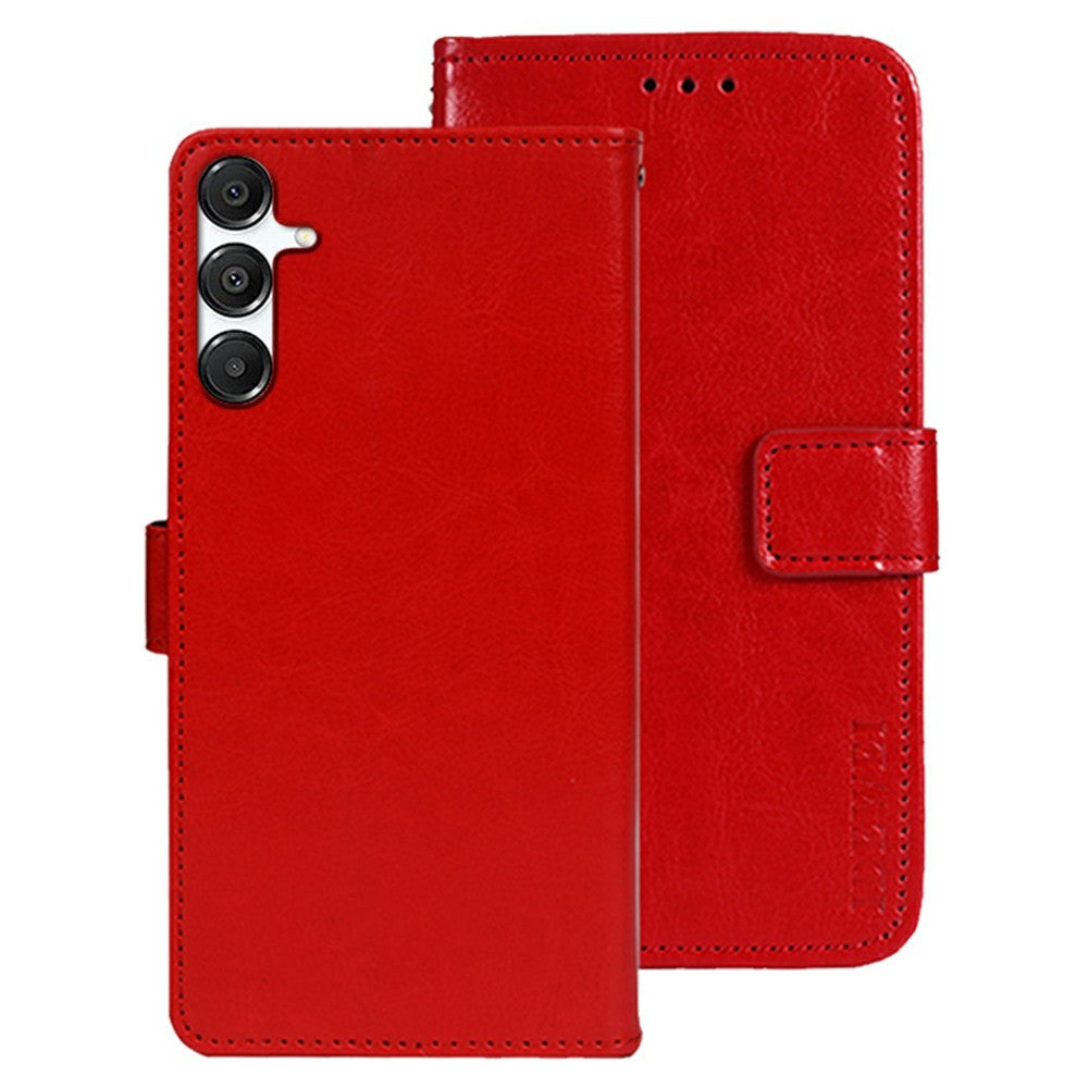 IDEWEI For Samsung Galaxy S26+ Stand Case Crazy Horse Texture Leather Phone Cover