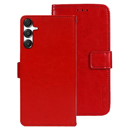 IDEWEI For Samsung Galaxy S26+ Stand Case Crazy Horse Texture Leather Phone Cover