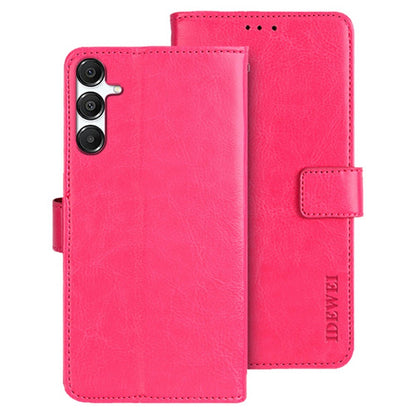 IDEWEI For Samsung Galaxy S26+ Stand Case Crazy Horse Texture Leather Phone Cover