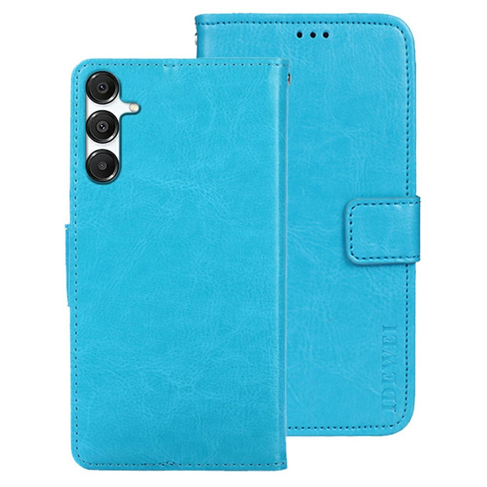 IDEWEI For Samsung Galaxy S26+ Stand Case Crazy Horse Texture Leather Phone Cover