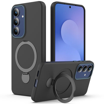 For Samsung Galaxy S26+ Magnetic Case Rotating Ring Kickstand TPU + PC Back Cover