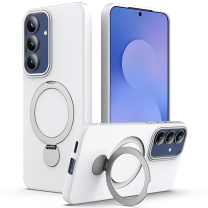 For Samsung Galaxy S26+ Magnetic Case Rotating Ring Kickstand TPU + PC Back Cover