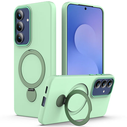 For Samsung Galaxy S26+ Magnetic Case Rotating Ring Kickstand TPU + PC Back Cover