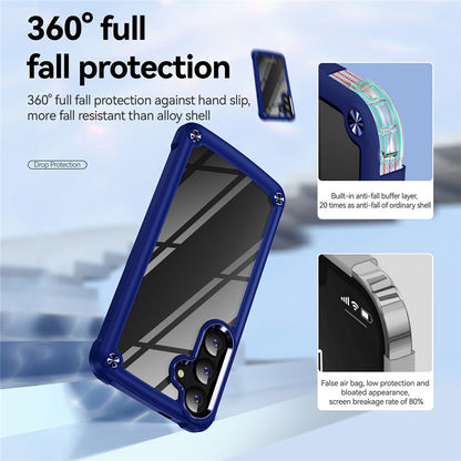 For Samsung Galaxy S26+ Case Anti-Drop Alloy Lens Frame PC + TPU Phone Cover