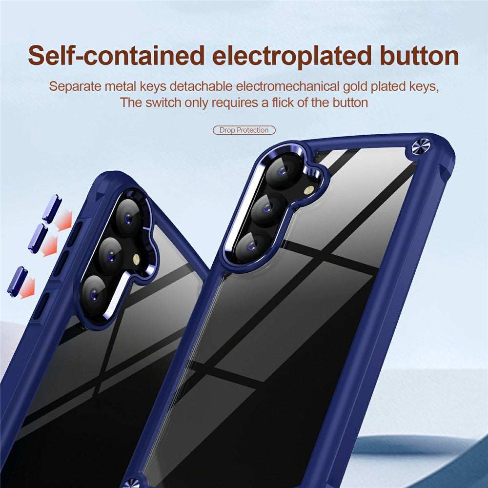 For Samsung Galaxy S26+ Case Anti-Drop Alloy Lens Frame PC + TPU Phone Cover