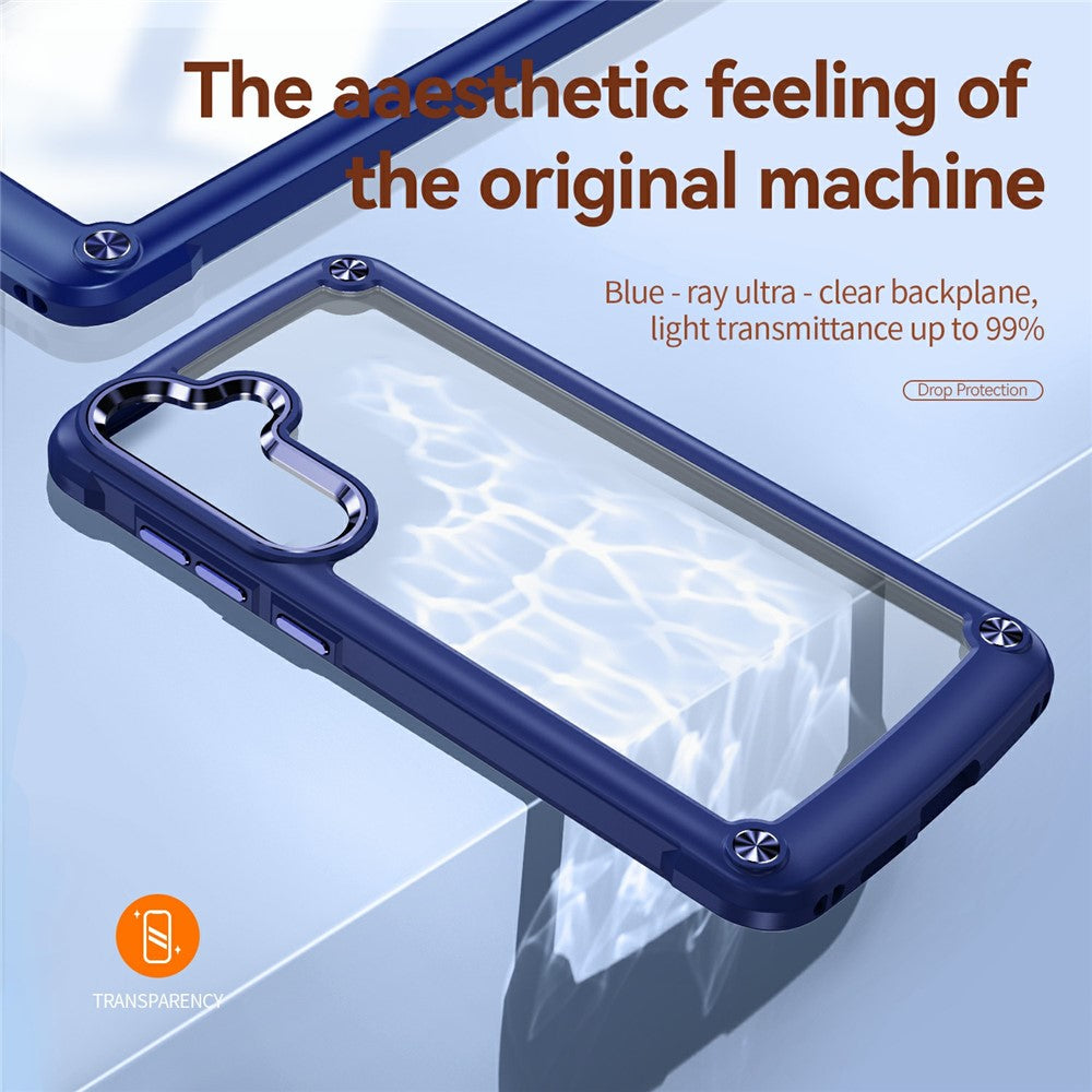 For Samsung Galaxy S26+ Case Anti-Drop Alloy Lens Frame PC + TPU Phone Cover