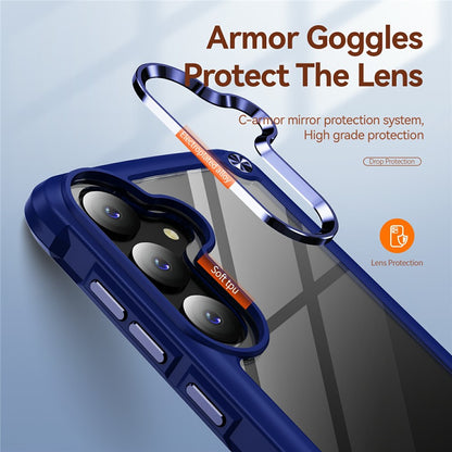 For Samsung Galaxy S26+ Case Anti-Drop Alloy Lens Frame PC + TPU Phone Cover