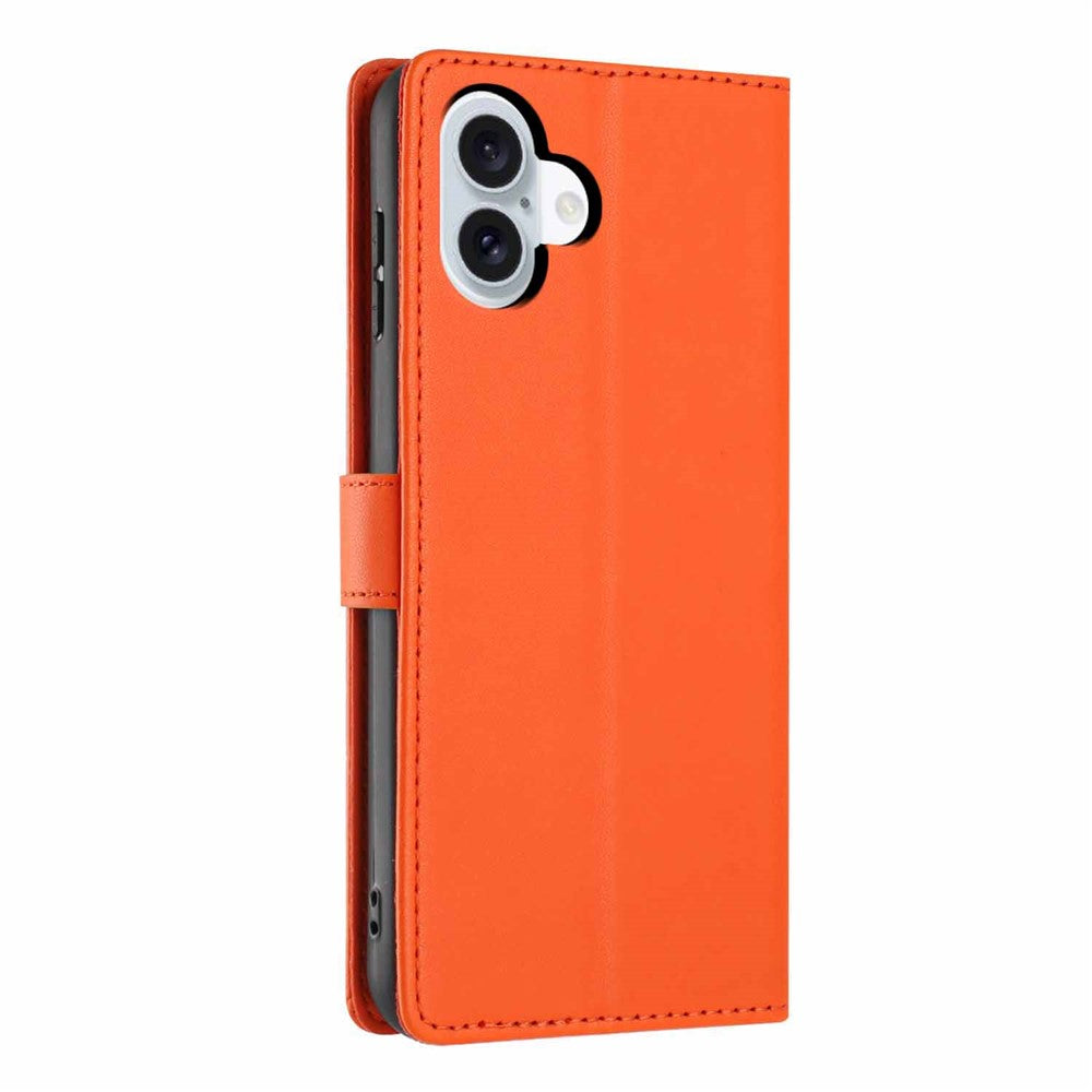 For iPhone 16 Stand Case Tree-and-Cat Pattern PU Leather Wallet Protective Phone Cover with Wrist Strap