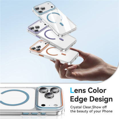 For iPhone 17 Pro Compatible with MagSafe Case Clear PC Military Grade Anti Drop Phone Cover
