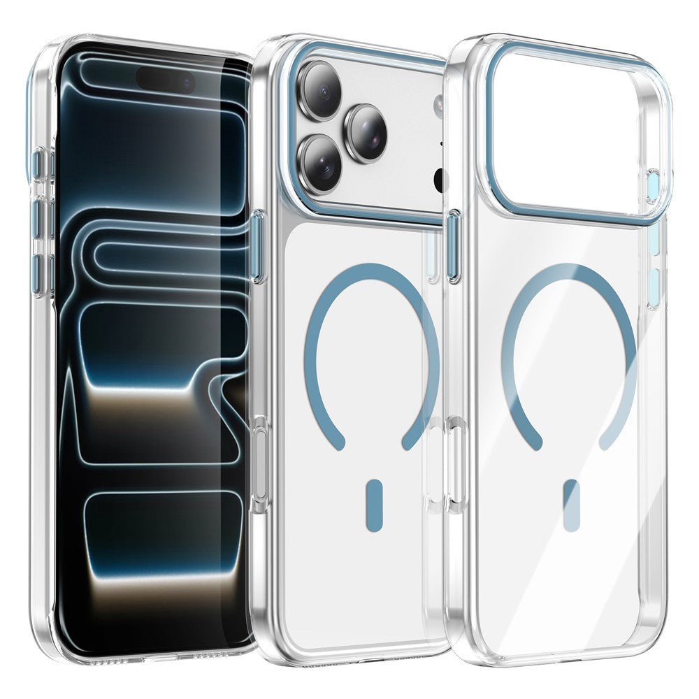 For iPhone 17 Pro Compatible with MagSafe Case Clear PC Military Grade Anti Drop Phone Cover