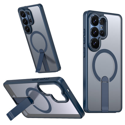 For Samsung Galaxy S26 Ultra Magnetic Case Kickstand TPU + Acrylic Phone Cover