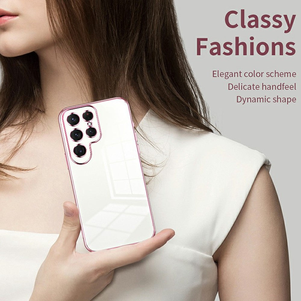For Samsung Galaxy S26 Ultra Case Electroplating Frame Soft TPU Phone Cover