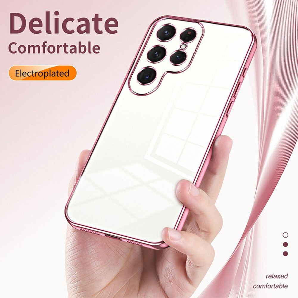 For Samsung Galaxy S26 Ultra Case Electroplating Frame Soft TPU Phone Cover