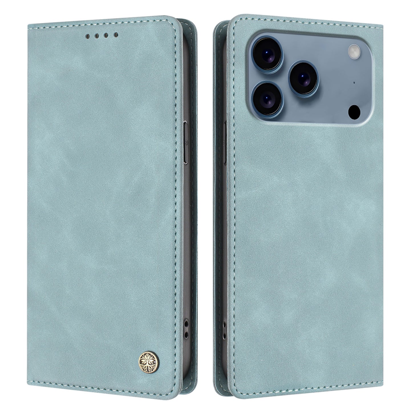 For iPhone 17 Pro Case HX RFID Blocking Wallet Stand Leather Flip Phone Cover
