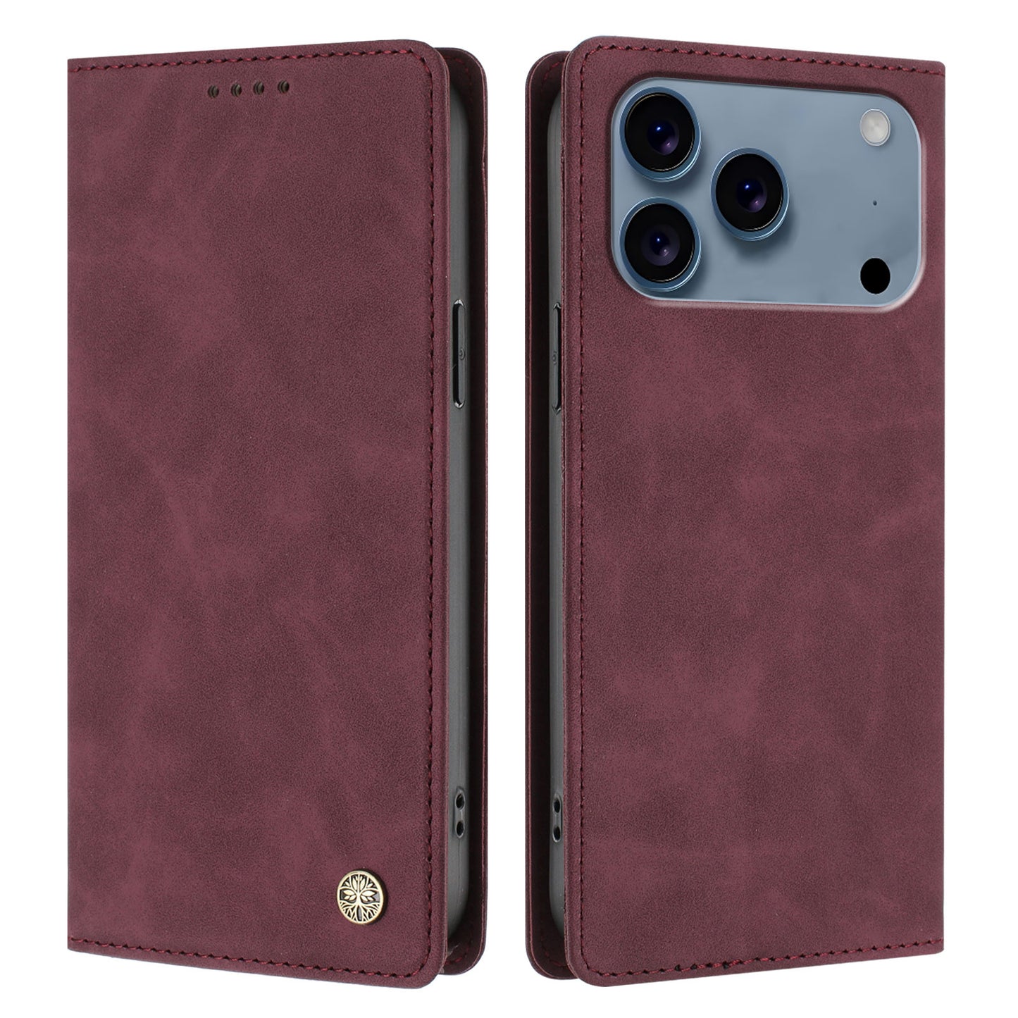For iPhone 17 Pro Case HX RFID Blocking Wallet Stand Leather Flip Phone Cover