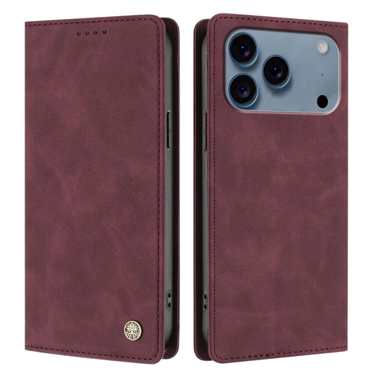 For iPhone 17 Pro Case HX RFID Blocking Wallet Stand Leather Flip Phone Cover