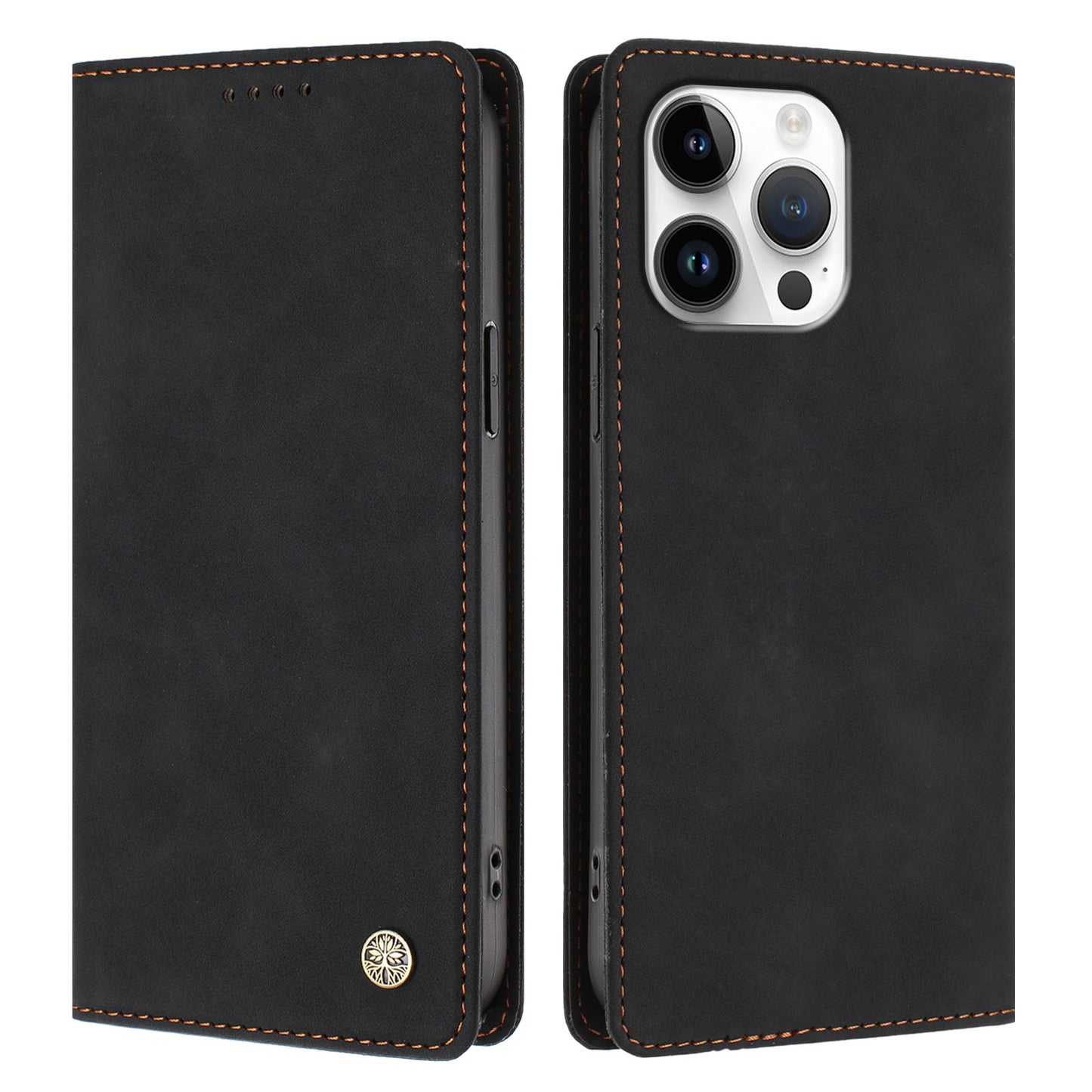 For iPhone 16 Pro Max Case HX RFID Blocking Wallet Stand Leather Flip Phone Cover