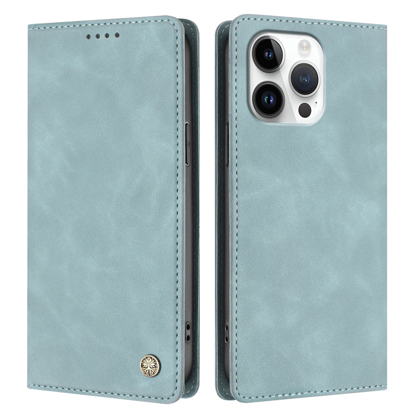 For iPhone 16 Pro Max Case HX RFID Blocking Wallet Stand Leather Flip Phone Cover