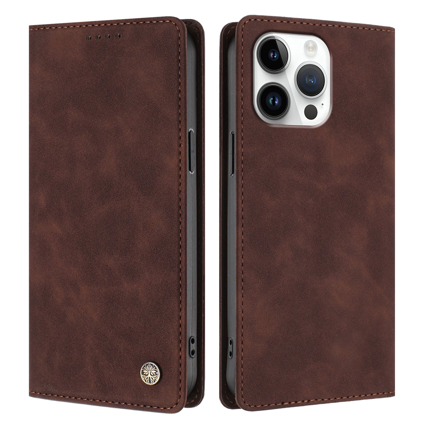 For iPhone 16 Pro Max Case HX RFID Blocking Wallet Stand Leather Flip Phone Cover