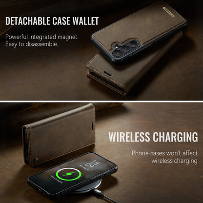 CASEME For Samsung Galaxy S26+ Magnetic Case  C49 RFID Blocking Detachable Wallet Leather Phone Cover