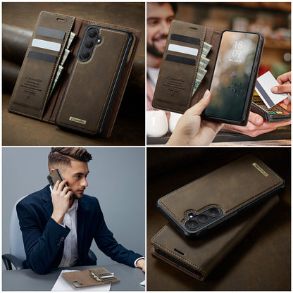 CASEME For Samsung Galaxy S26+ Magnetic Case  C49 RFID Blocking Detachable Wallet Leather Phone Cover