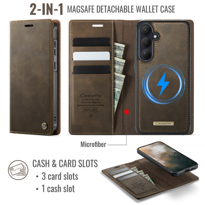 CASEME For Samsung Galaxy S26+ Magnetic Case  C49 RFID Blocking Detachable Wallet Leather Phone Cover